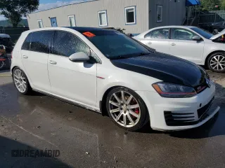 2017 Volkswagen Golf GTI Autobahn with VIN 3VW547AU3HM008975, listed as a Copart auction lot 66924874 with 124,224 mi miles and Salvage Title. Bid and sale history available at carsss.com. Image 4.