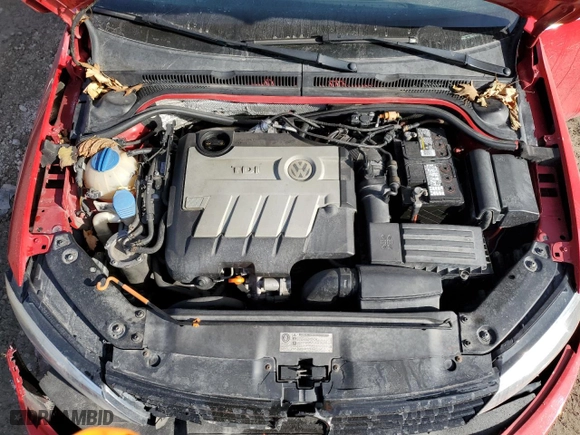 2011 Volkswagen Jetta Sedan TDI with VIN 3VWLL7AJ7BM133128, listed as a Copart auction lot 48525195 with 185,387 mi miles and Non Repairable. Bid and sale history available at carsss.com. Image 11.