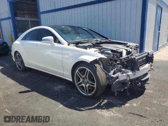 2012 Mercedes-Benz CLS 63 AMG with VIN WDDLJ7EBXCA052110, listed as a Copart auction lot 61843395 with 91,207 mi miles and Salvage title. Bid and sale history available at DreamBid. Image 4.