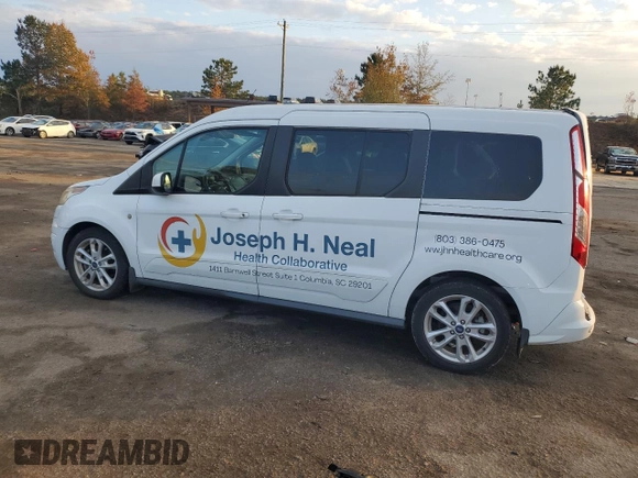 2015 Ford Transit Connect Wagon Titanium with VIN NM0GE9G74F1177870, listed as a Copart auction lot 81846684 with 53,094 mi miles and Salvage Title. Bid and sale history available at carsss.com. Image 2.