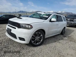 2019 Dodge Durango R/T z VIN 1C4SDJCT6KC599254, wystawiony jako Copart lot #54730155 z przebiegiem Nie podano mil oraz Szkoda całkowita • Salvage title. Historia ofert i sprzedaży dostępna na DreamBid. Obrazek 1.