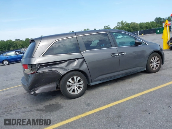 2015 Honda Odyssey EX z VIN 5FNRL5H41FB059667, wystawiony jako IAAI lot #42274039 z przebiegiem 196 687 mil mil oraz . Historia ofert i sprzedaży dostępna na DreamBid. Obrazek 4.