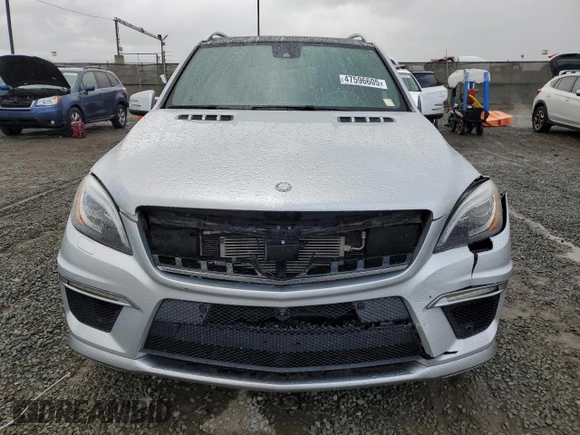 2015 Mercedes-Benz M 63 AMG with VIN 4JGDA7EB7FA504173, listed as a Copart auction lot 47596605 with 114,001 mi miles and Salvage Title. Bid and sale history available at carsss.com. Image 5.