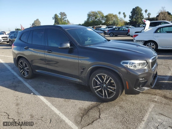 2020 BMW X3 M Competition with VIN 5YMTS0C07L9B75827, listed as a Copart auction lot 46187434 with 32,418 mi miles. Bid and sale history available at carsss.com. Image 4.