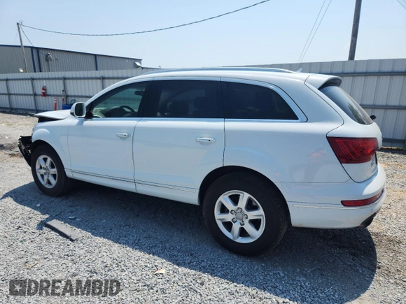 2015 Audi Q7 Premium Plus with VIN WA1LGAFE4FD005120, listed as a Copart auction lot 62014395 with 149,676 mi miles and Salvage title. Bid and sale history available at DreamBid. Image 2.