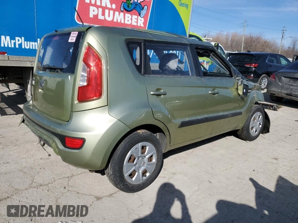2012 Kia Soul with VIN KNDJT2A54C7353676, listed as a Copart auction lot 46438035 with 0 mi miles and Salvage Title. Bid and sale history available at carsss.com. Image 3.