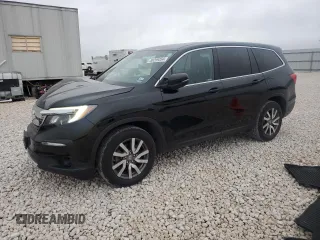 2021 Honda Pilot EX-L with VIN 5FNYF5H58MB047296, listed as a Copart auction lot 86299354 with 39,510 mi miles and Salvage Title. Bid and sale history available at carsss.com. Image 1.