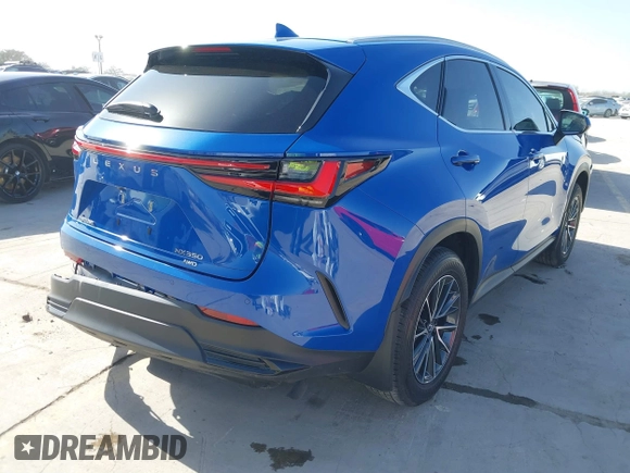 2025 Lexus NX with VIN JTJHGCEZ5S2020093, listed as a IAAI auction lot 41745830 with 6,003 mi miles. Bid and sale history available at carsss.com. Image 4.