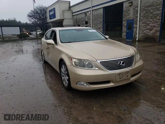 2007 Lexus LS 460 with VIN JTHBL46F175040148, listed as a Copart auction lot 50335035 with 181,107 mi miles and Salvage Title. Bid and sale history available at DreamBid. Image 10.