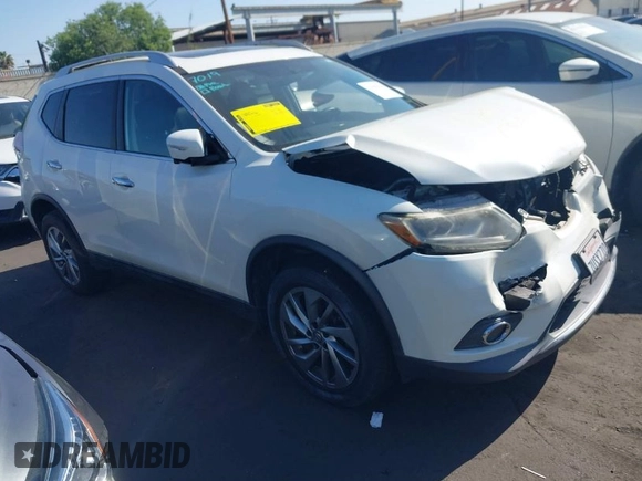 2015 Nissan Rogue SV with VIN 5N1AT2MVXFC758900, listed as a IAAI auction lot 41999538 with 104,478 mi miles and . Bid and sale history available at carsss.com. Image 1.