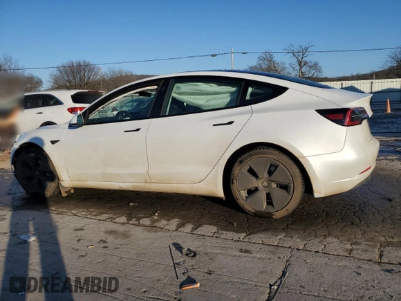 2023 Tesla Model 3 with VIN 5YJ3E1EA8PF548135, listed as a Copart auction lot 88732625 with 33,232 mi miles and Salvage Title. Bid and sale history available at DreamBid. Image 2.