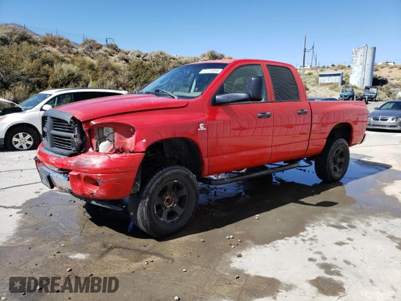 2007 Dodge Ram 2500 SLT with VIN 3D7KS28A67G851937, listed as a Copart auction lot 72215894 with 201,496 mi miles and Salvage Title. Bid and sale history available at carsss.com. Image 1.