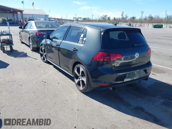 2016 Volkswagen Golf GTI SE with VIN 3VW5T7AUXGM038945, listed as a IAAI auction lot 41752353 with 125,253 mi miles. Bid and sale history available at carsss.com. Image 3.