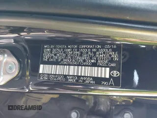2016 Toyota Prius One with VIN JTDKDTB34G1124900, listed as a IAAI auction lot 42054117 with 71,633 mi miles and . Bid and sale history available at DreamBid. Image 9.