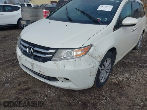 2017 Honda Odyssey EX-L with VIN 5FNRL5H62HB014449, listed as a IAAI auction lot 41736940 with 205,144 mi miles and . Bid and sale history available at DreamBid. Image 6.