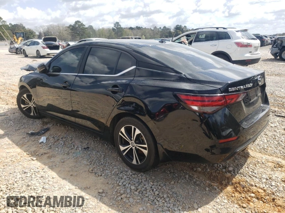 2020 Nissan Sentra SV with VIN 3N1AB8CV6LY276152, listed as a Copart auction lot 48874725 with 65,481 mi miles and Salvage Title. Bid and sale history available at carsss.com. Image 2.