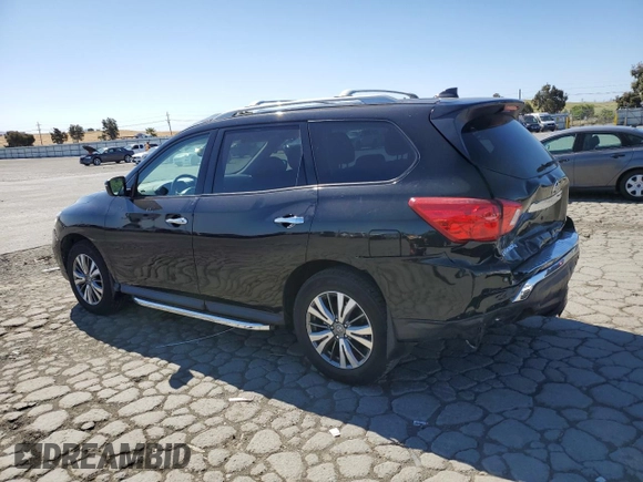 2019 Nissan Pathfinder SV with VIN 5N1DR2MN0KC603021, listed as a Copart auction lot 55785595 with 60,674 mi miles and Salvage title. Bid and sale history available at DreamBid. Image 2.