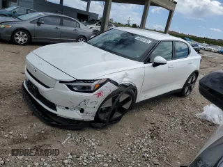 2024 Polestar 2 with VIN YSMFE3KA1RL238670, listed as a Copart auction lot 46633745 with 3,980 mi miles and Salvage Title. Bid and sale history available at carsss.com. Image 1.