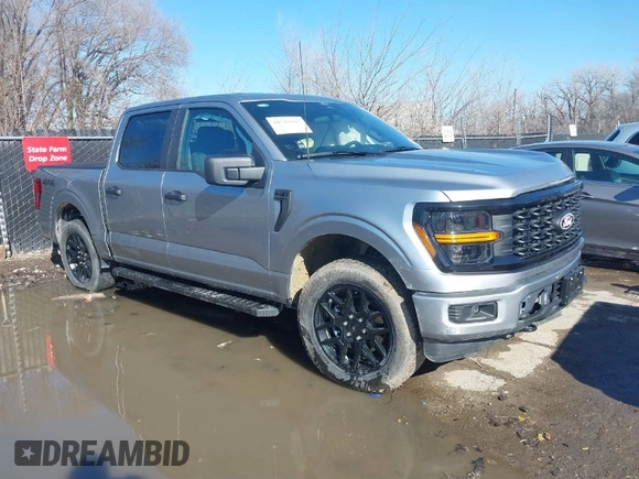2024 Ford F-150 STX with VIN 1FTFW2L58RKD23158, listed as a IAAI auction lot 41525989 with 20,247 mi miles and . Bid and sale history available at carsss.com. Image 1.