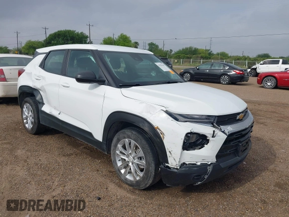 2021 Chevrolet TrailBlazer LS with VIN KL79MMS25MB164174, listed as a IAAI auction lot 41901665 with 46,446 mi miles and . Bid and sale history available at DreamBid. Image 6.