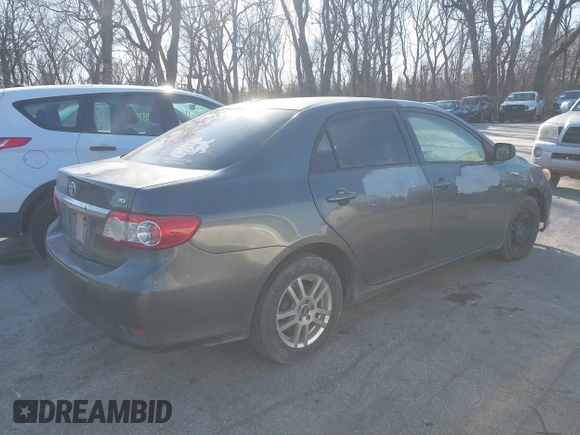 2011 Toyota Corolla L with VIN JTDBU4EE5B9140455, listed as a IAAI auction lot 41748242 with 319,346 mi miles. Bid and sale history available at carsss.com. Image 4.