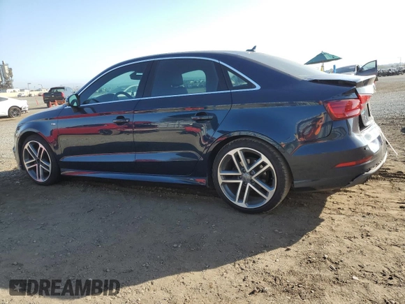 2017 Audi A3 Sedan Premium Plus with VIN WAUGUGFF3H1038266, listed as a Copart auction lot 71200734 with 105,768 mi miles and Salvage Title. Bid and sale history available at carsss.com. Image 2.