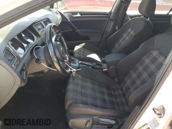 2017 Volkswagen Golf GTI S with VIN 3VW4T7AU4HM017537, listed as a Copart auction lot 49451945 with 124,356 mi miles and Salvage Title. Bid and sale history available at carsss.com. Image 7.