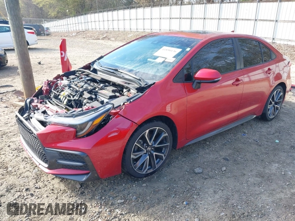 2021 Toyota Corolla SE with VIN 5YFP4MCE7MP061844, listed as a IAAI auction lot 41890136 with 66,040 mi miles. Bid and sale history available at carsss.com. Image 2.