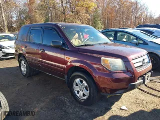 2007 Honda Pilot LX with VIN 2HKYF18167H510970, listed as a IAAI auction lot 40827681 with 119,011 mi miles. Bid and sale history available at carsss.com. Image 1.