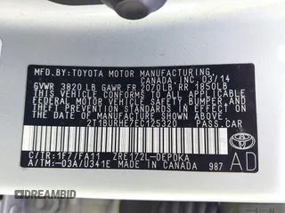 2014 Toyota Corolla L с VIN 2T1BURHE7EC125320, выставлен на аукционе IAAI как лот 41727991 с пробегом 117 359 миль миль и . История ставок и продаж доступна на DreamBid. Изображение 9.