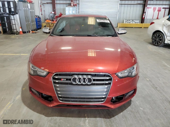2013 Audi S5 Premium Plus with VIN WAUGGAFR2DA017479, listed as a Copart auction lot 54234015 with 137,237 mi miles and Salvage Title. Bid and sale history available at carsss.com. Image 5.