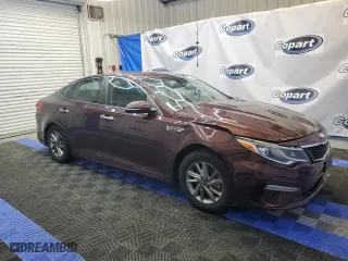 2019 Kia Optima LX with VIN 5XXGT4L34KG325562, listed as a Copart auction lot 46600864 with 104,262 mi miles and Clean Title. Bid and sale history available at carsss.com. Image 4.