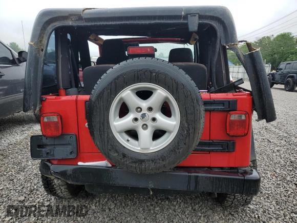 2005 Jeep Wrangler X с VIN 1J4FA39S45P385603, выставлен на аукционе Copart как лот 53449645 с пробегом Не указан миль и Списание • Salvage title. История ставок и продаж доступна на DreamBid. Изображение 6.
