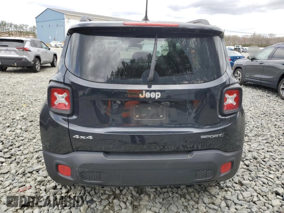 2017 Jeep Renegade Sport with VIN ZACCJBAB6HPF27164, listed as a Copart auction lot 53180005 with 70,086 mi miles and Salvage Title. Bid and sale history available at carsss.com. Image 6.