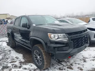 2021 Chevrolet Colorado 4WD ZR2 with VIN 1GCGTEEN8M1189858, listed as a IAAI auction lot 41470621 with 47,122 mi miles. Bid and sale history available at carsss.com. Image 1.