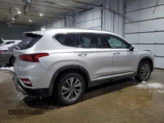 2019 Hyundai Santa Fe Ultimate with VIN 5NMS5CAD5KH002245, listed as a Copart auction lot 45110185 with 33,991 mi miles and Salvage Title. Bid and sale history available at carsss.com. Image 3.