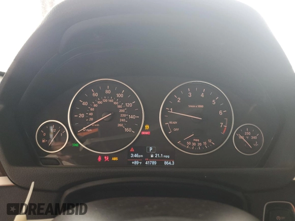 2015 BMW 3 Series 328i z VIN WBA3A5G55FNS84372, wystawiony jako Copart lot #58989335 z przebiegiem 41 789 mil mil oraz Szkoda całkowita • Salvage title. Historia ofert i sprzedaży dostępna na DreamBid. Obrazek 9.