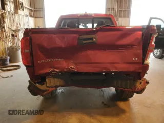 2021 Chevrolet Colorado 2WD LT with VIN 1GCGSCEA3M1295848, listed as a Copart auction lot 83054544 with 57,739 mi miles and Salvage Title. Bid and sale history available at carsss.com. Image 6.