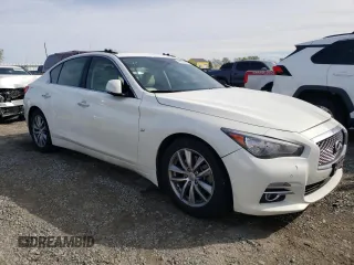 2014 Infiniti Q50 Premium with VIN JN1BV7AR8EM686761, listed as a Copart auction lot 49650385 with 157,113 mi miles and Salvage Title. Bid and sale history available at carsss.com. Image 4.