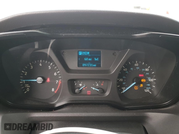 2016 Ford Transit XL with VIN 1FBAX2CM0GKA84270, listed as a Copart auction lot 43734645 with 97,231 mi miles and Salvage title. Bid and sale history available at DreamBid. Image 9.