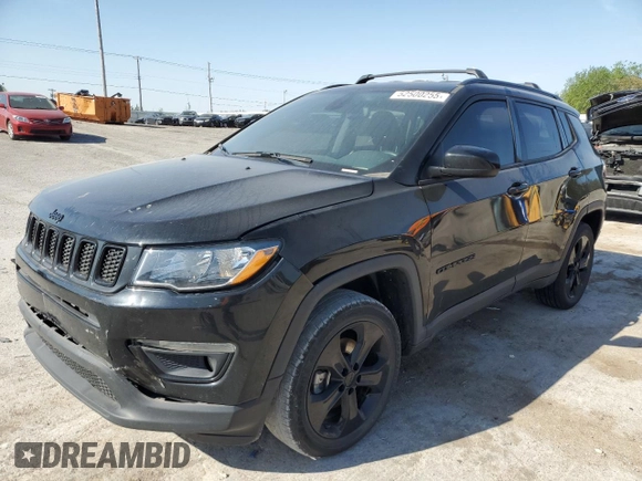 2021 Jeep Compass Altitude with VIN 3C4NJDBB5MT589662, listed as a Copart auction lot 52500255 with Not provided miles and Salvage title. Bid and sale history available at DreamBid. Image 1.