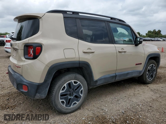 2016 Jeep Renegade Trailhawk with VIN ZACCJBCT7GPC50495, listed as a Copart auction lot 55705395 with 161,439 mi miles and Salvage title. Bid and sale history available at DreamBid. Image 3.