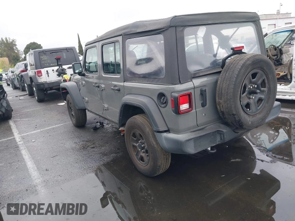 2022 Jeep Wrangler Unlimited High Tide with VIN 1C4HJXDG8NW126143, listed as a IAAI auction lot 41507703 with 44,472 mi miles and . Bid and sale history available at DreamBid. Image 3.