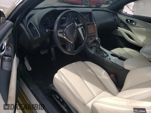 2017 Infiniti Q60 Red Sport 400 with VIN JN1FV7EK4HM610568, listed as a Copart auction lot 68571684 with 37,121 mi miles and Salvage Title. Bid and sale history available at carsss.com. Image 8.