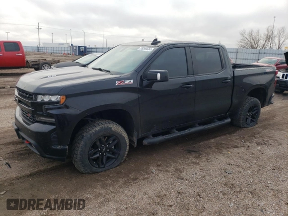 2020 Chevrolet Silverado 1500 LT Trail Boss with VIN 1GCPYFEL0LZ347891, listed as a Copart auction lot 79296634 with 43,824 mi miles and Salvage Title. Bid and sale history available at carsss.com. Image 1.