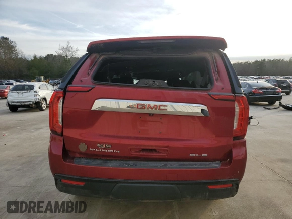 2022 GMC Yukon SLE with VIN 1GKS2AKD5NR125219, listed as a Copart auction lot 42339335 with 43,925 mi miles and Salvage Title. Bid and sale history available at carsss.com. Image 6.