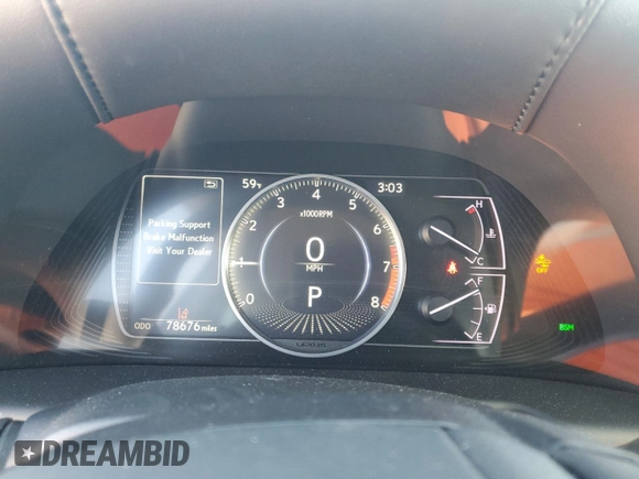 2020 Lexus ES 350 Luxury with VIN 58AEZ1B16LU057778, listed as a Copart auction lot 88812185 with 78,767 mi miles and Salvage title. Bid and sale history available at DreamBid. Image 9.