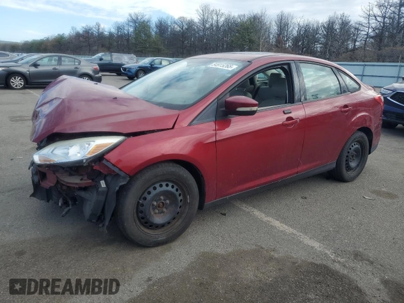 2013 Ford Focus SE with VIN 1FADP3F20DL186110, listed as a Copart auction lot 54915265 with 122,117 mi miles and Salvage Title. Bid and sale history available at carsss.com. Image 1.