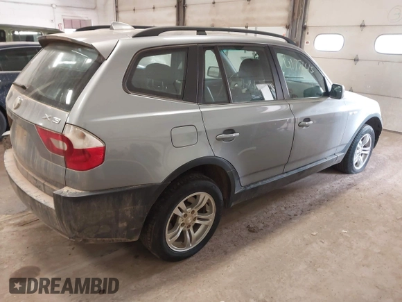 2005 BMW X3 3.0i with VIN WBXPA93435WD07526, listed as a IAAI auction lot 41776613 with 178,269 mi miles. Bid and sale history available at carsss.com. Image 4.