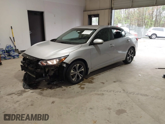 2021 Nissan Sentra SV with VIN 3N1AB8CV4MY233303, listed as a IAAI auction lot 41935664 with 25,878 mi miles and . Bid and sale history available at DreamBid. Image 20.